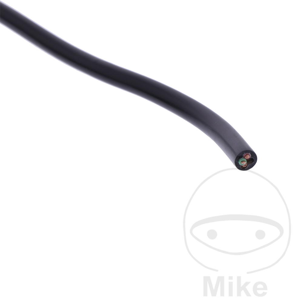 JMP kabel H03VV-přední 4X0.75 černá balení 5M