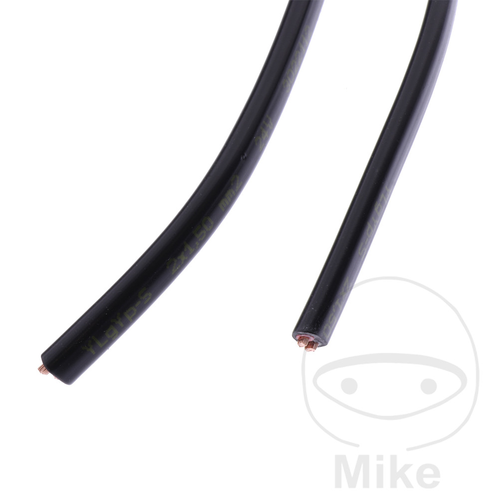 JMP kabel FLYY 2X1.5 černá balení 50M