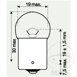 JMP Bulb 6V 10W BA15S Pack of 1