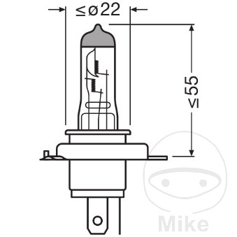 YSS žárovka H4 12V55/60W OSR 1 BLI ULT