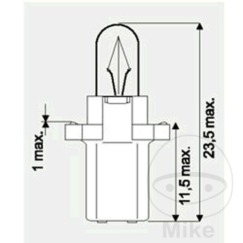 JMP žárovka 12V1.2W B8.3D obsah 1 ks. HONDA SES 150 DYLAN 02-04, XL 125 V VARADERO 01-06, XL 125 V VARADERO 80 KM/H 01-06, MBK YP 125 R SKYLINER 98-00, YQ 50 NITRO 02-06, YQ 50 L NITRO JAGUAR 45 KM/H 02-05, YQ 100 NITRO 02-03...