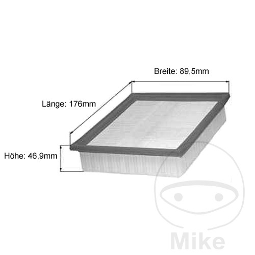 Mahle filtr vzduchový LX152 GILERA DAKOTA 350 87, DAKOTA 350 ER 87, DAKOTA 500 87, DAKOTA 500 ER 87, XRT 600 88
