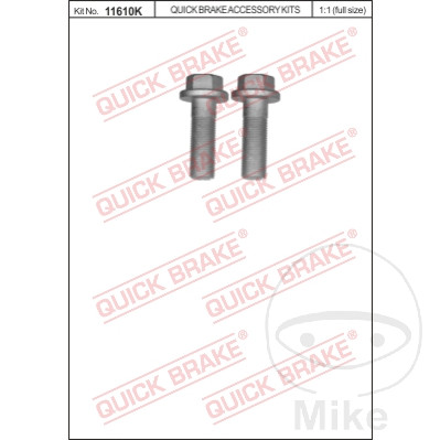 Quick Brake šrouby sada přední Brzdový třmen M16X1.5X61.6 obsah 2 ks.