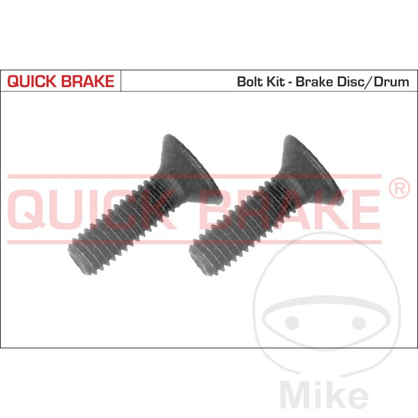 Quick Brake šrouby sada přední Brzdový kotouč M6X1X19.9 HEX4 obsah 2 ks.