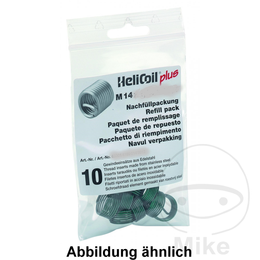 Helicoil Thread Repair Insert HELIP M14X1.5 Length 14 mm Pack of 10
