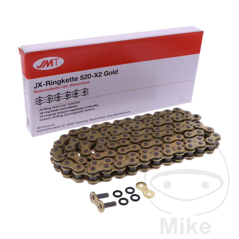 JMT JMT X-řetěz otevřený s nýtovací spojka 520X2 gold 098 CAN-AM DS 450 EUROPA 09, DS 450 EUROPA CE 09, DS 450 X EUROPA CE 09, DS 450 INTERNATIONAL 08-09, DS 450 X INTERNATIONAL 08, DS 450 XXC INTERNATIONAL 09, DUCATI 851 851 S 88-90...