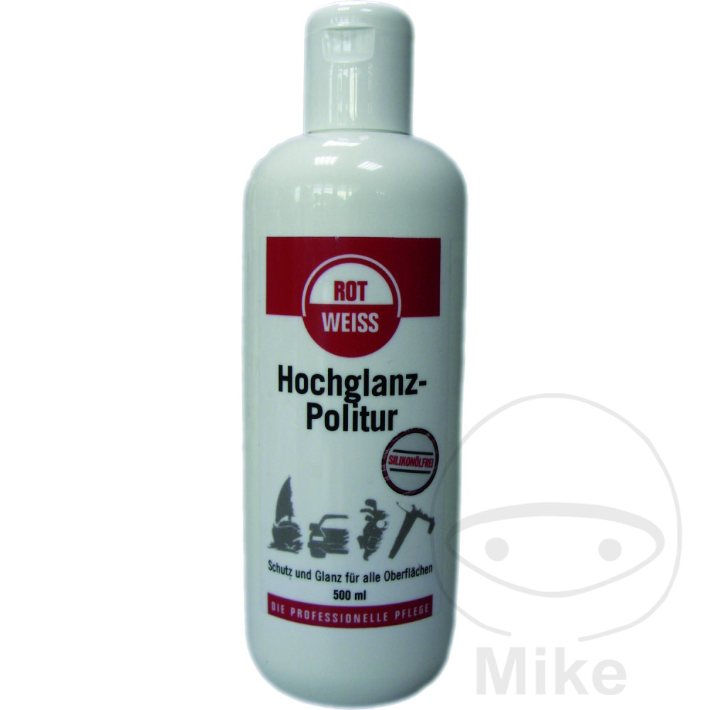 Rotweiss hochglanz-leštěnka 500 ml červená-bílá bez silikonu