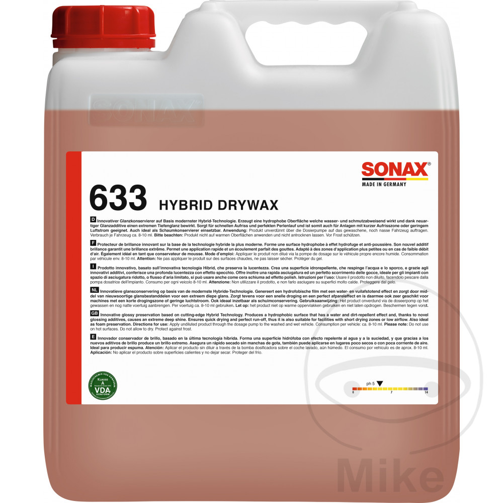 Sonax konzervační přípravek Hybrid DRYWACHS 10 l Sonax vypouštěcí kohout 6502028