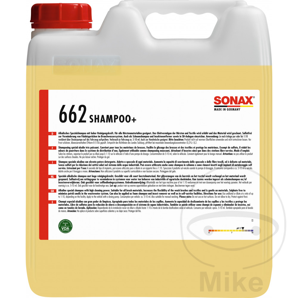 Sonax glanzshampoo SX 10 l Sonax mycí linka vypouštěcí kohout 6502028