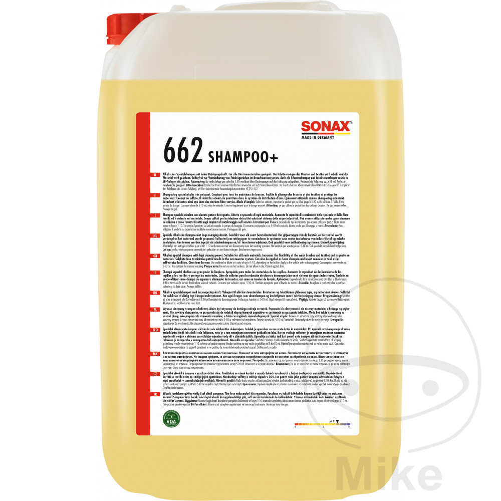 Sonax glanzshampoo SX 25 l Sonax mycí linka vypouštěcí kohout 6502028