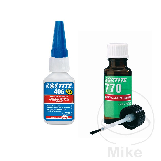 Loctite 1K sada lepidla přední plasty Loctite 406 Super Fast 770 Kit