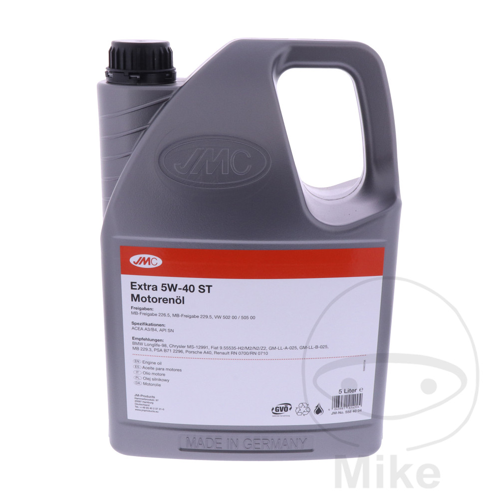 JMC motorový olej 5W40 ocel 5L JMC EXTRA