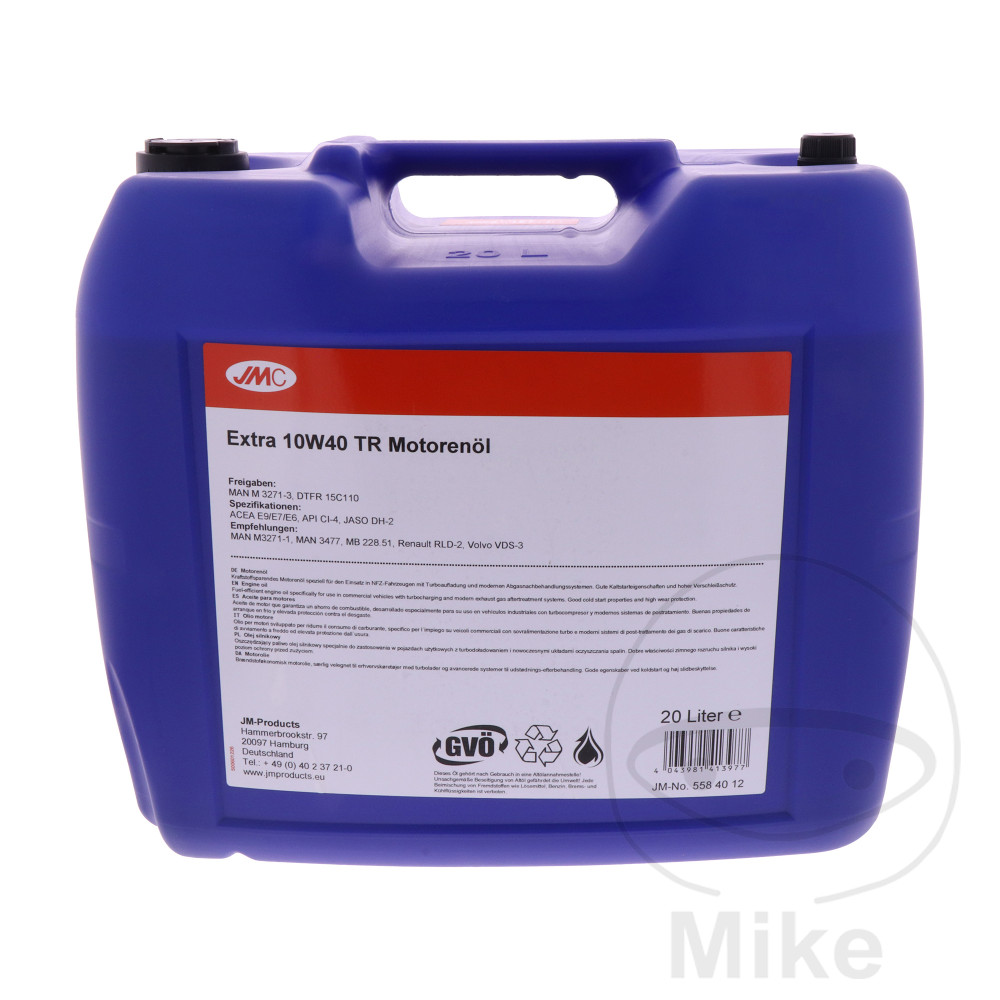 JMC motorový olej 10W40 TR 20L JMC extra