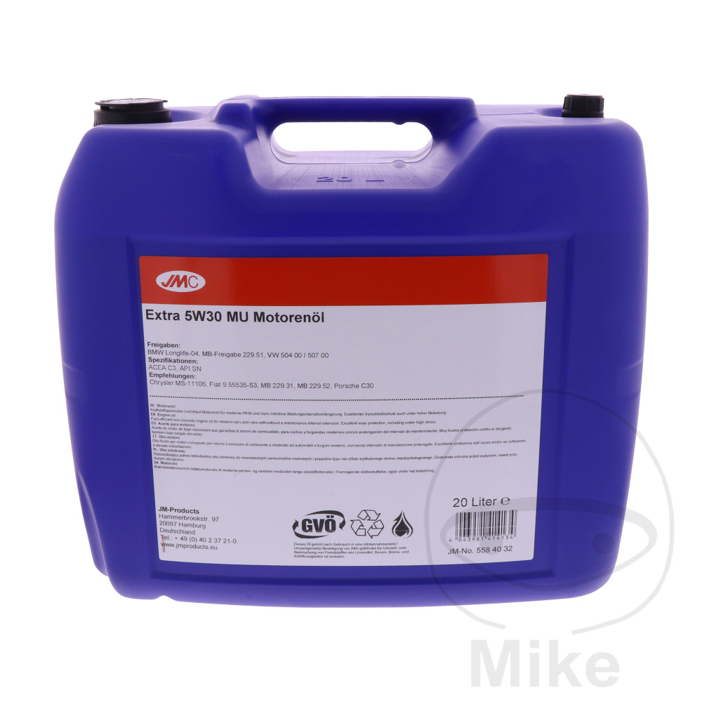 JMC motorový olej 5W30 MU 20L JMC EXTRA