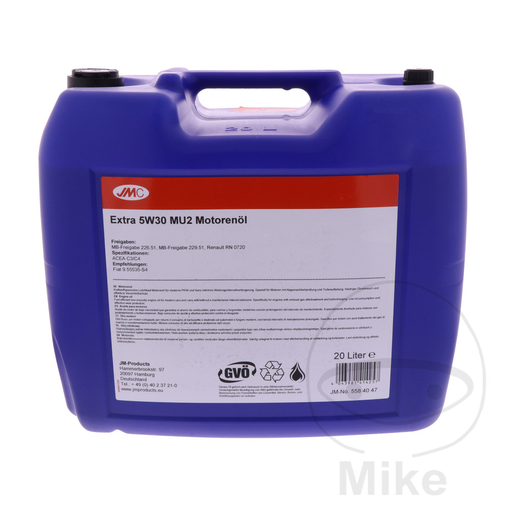 JMC motorový olej 5W30 MU2 20L JMC EXTRA