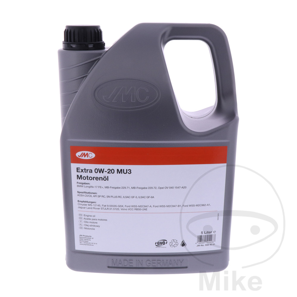 JMC motorový olej 0W20 MU3 5L JMC EXTRA