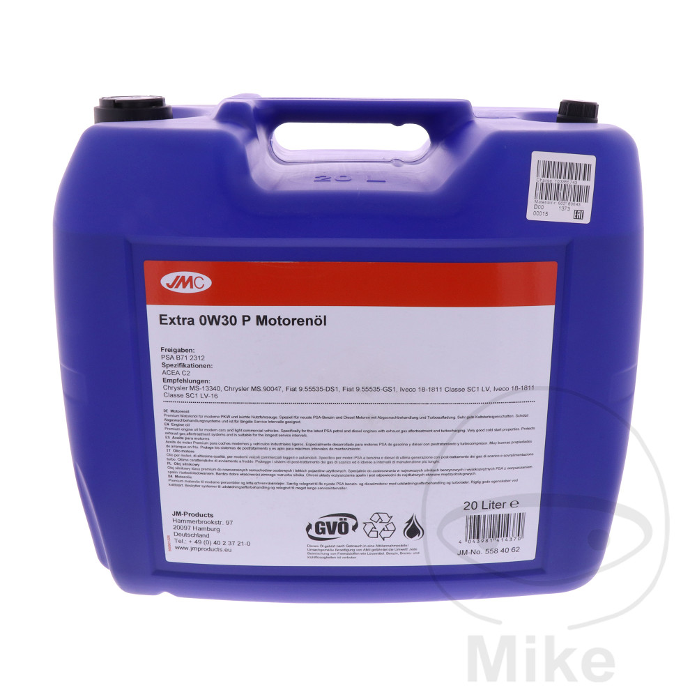 JMC motorový olej 0W30 P 20L JMC EXTRA