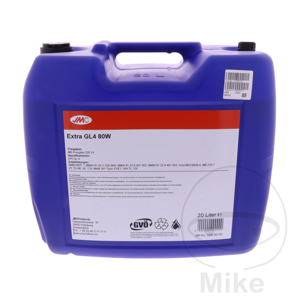 JMC olej převodový GL4 80W 20L JMC extra