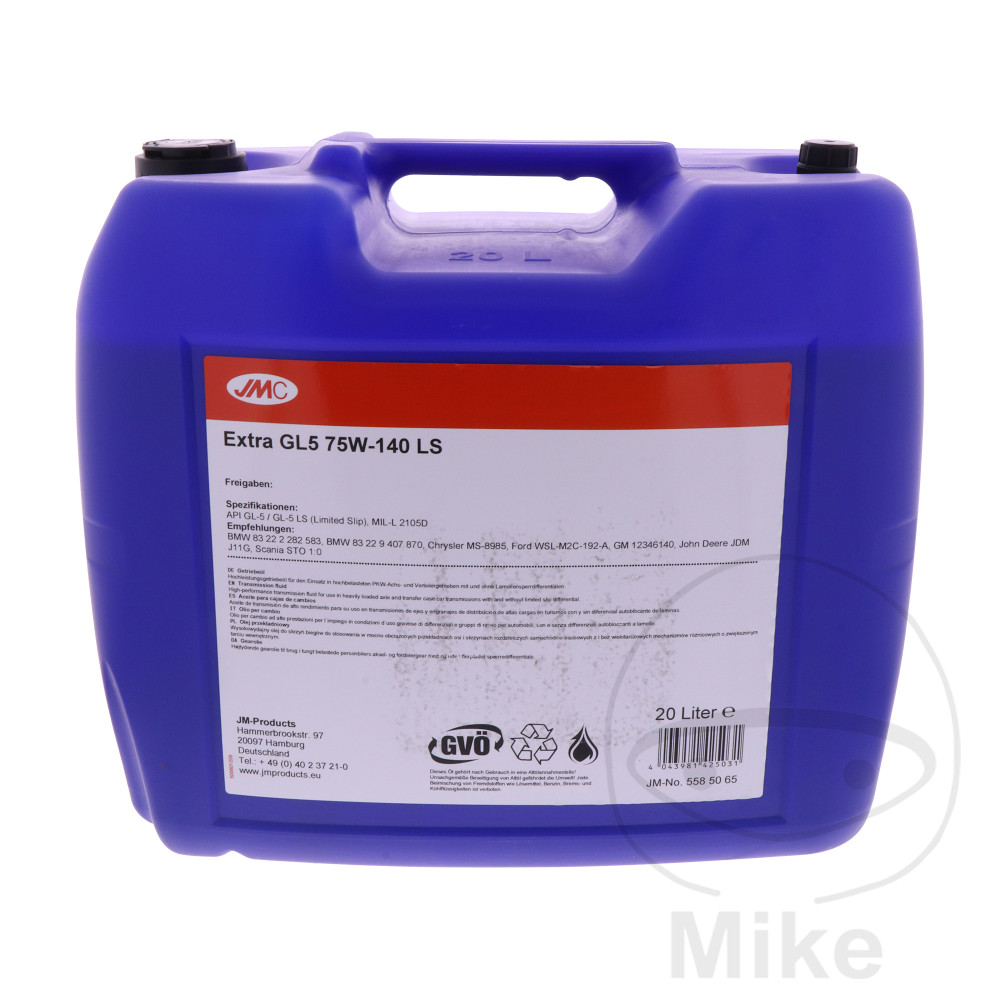JMC olej převodový 75W140 20L JMC GL5 LS extra