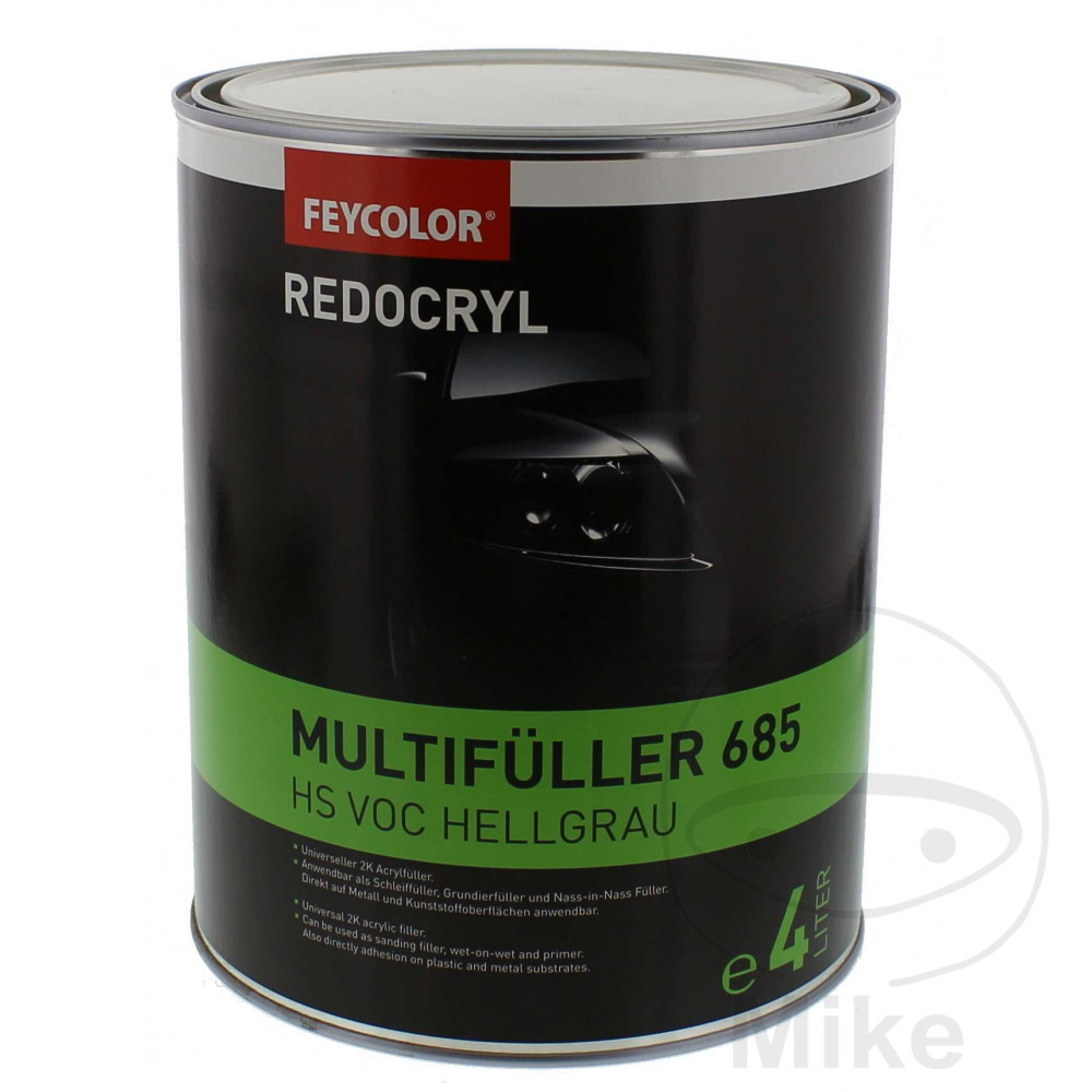 Feycolor 2K acrylic primer filler 4 l light grey Redocryl HS 685