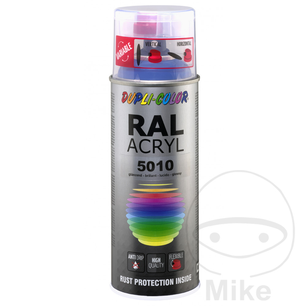 Dupli Color spray paint RAL 5010 400 ml gentian blue gloss acrylic