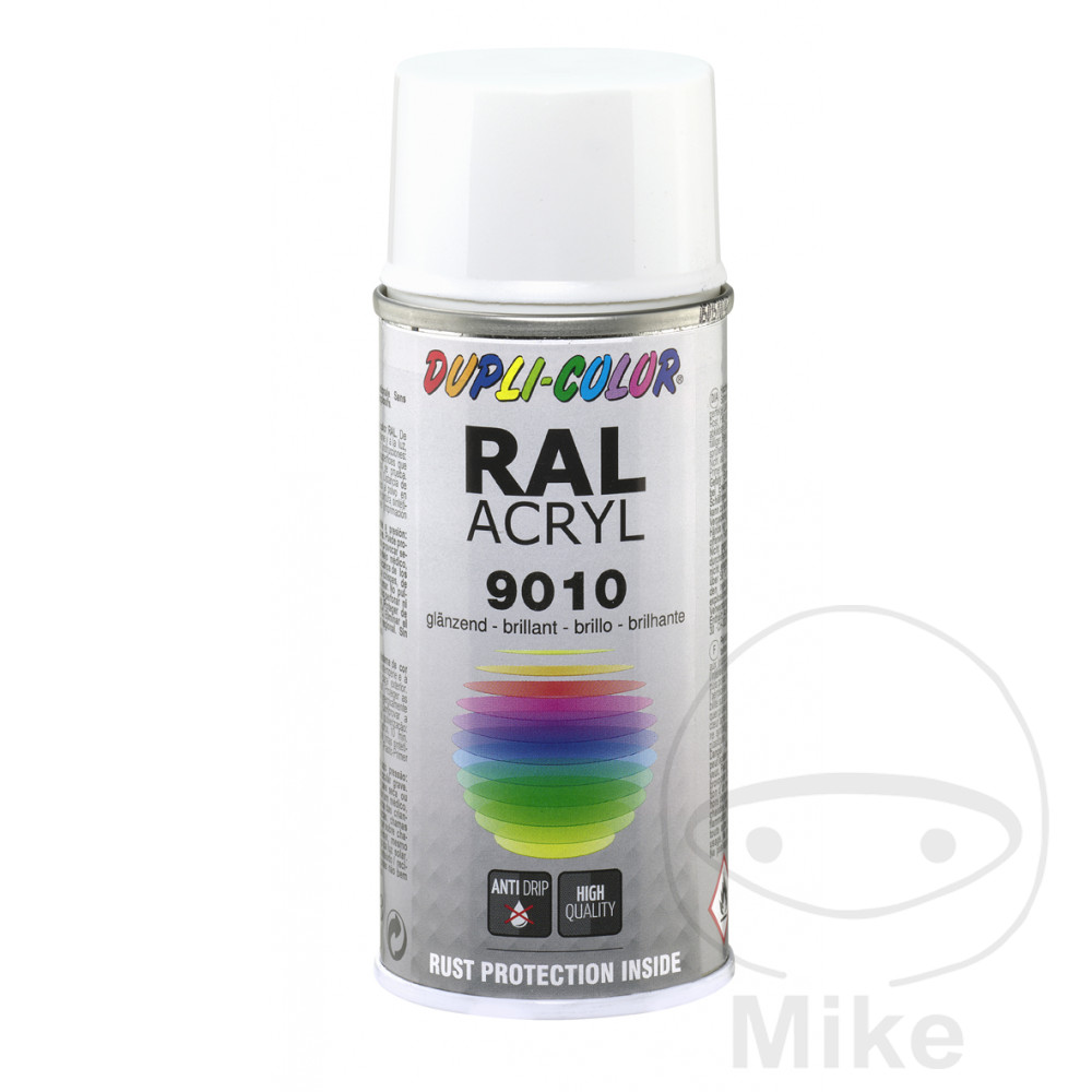 Dupli Color spray paint RAL 9010 400 ml pure white gloss acrylic