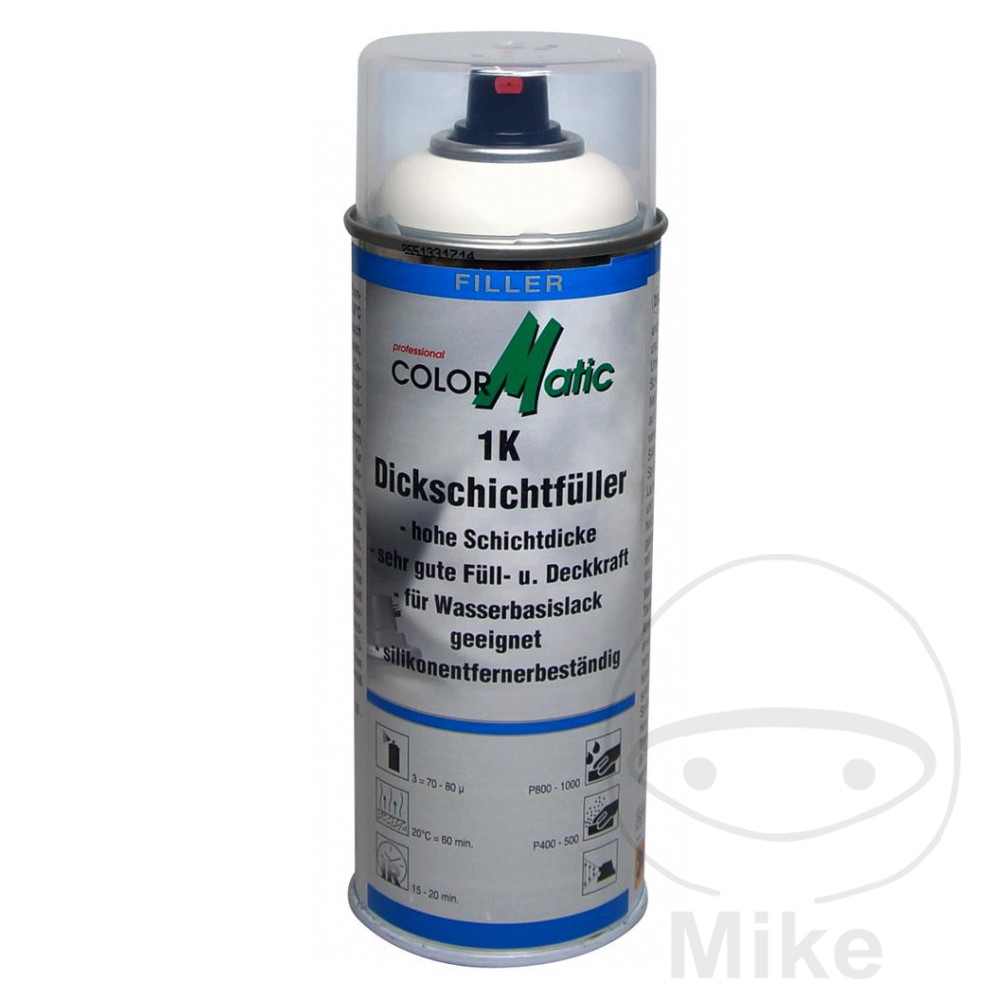 Dupli Color 1K Acrylic Filler 400 ml White Colormatic HG1