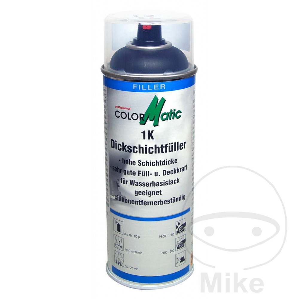 Dupli Color 1K Acrylic Filler 400 ml Black Colormatic HG7