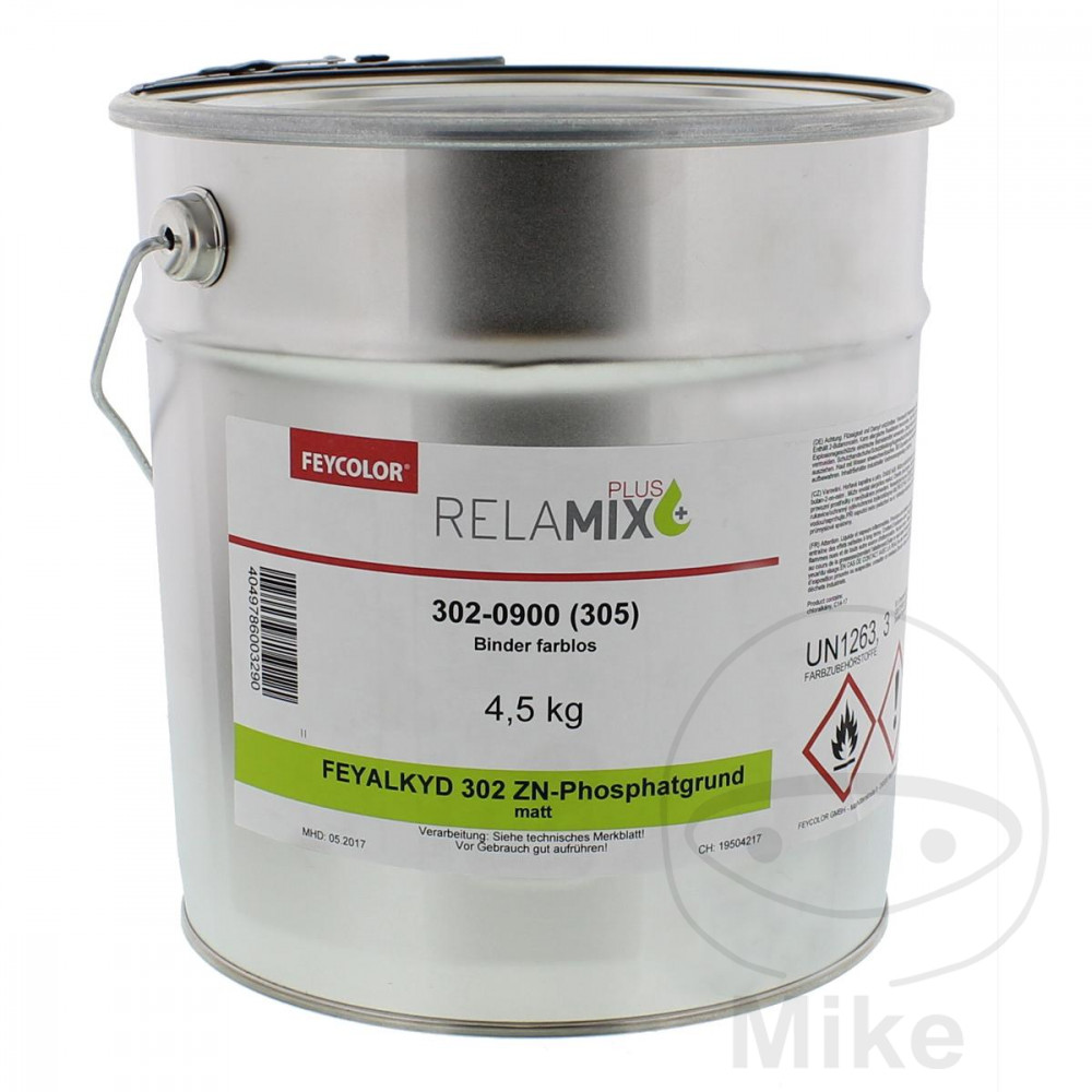 Feycolor 1K Zinc Phosphate Primer 302 4.5 kg FEYALKYD Clear