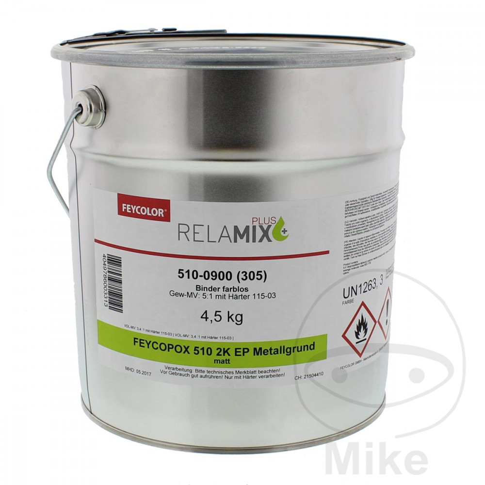Feycolor 2K EP Metal Primer 510 4.5 kg Feycopox Clear