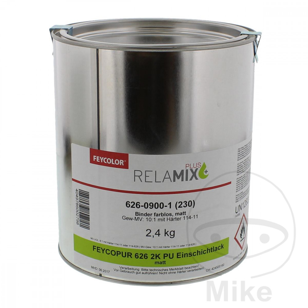 Feycolor 2K PU Single-Layer Lacquer 626 2.4 kg Feycopur Matt