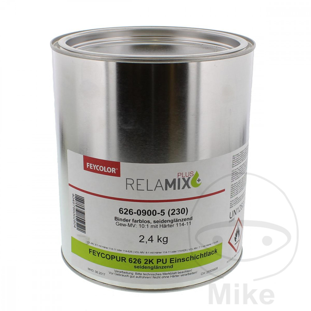 Feycolor 2K PU Single-Layer Topcoat 626 2.4 kg Feycopur Semi-Gloss