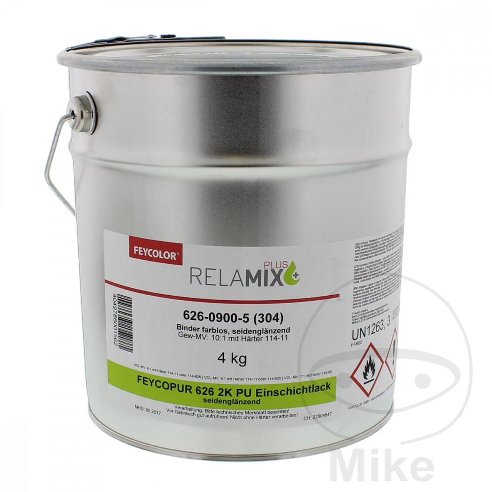 Feycolor 2K PU Single-Layer Topcoat 626 4 kg Feycopur Semi-Gloss