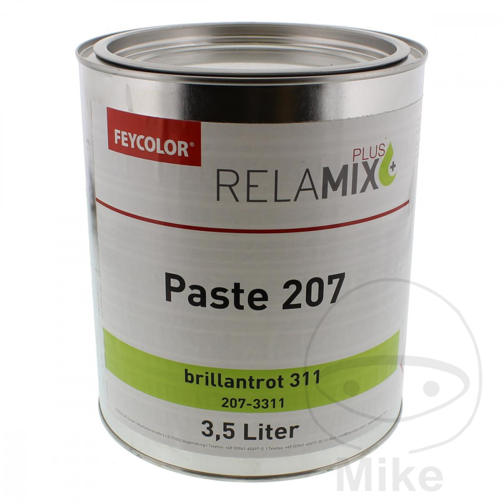 Feycolor Pigment Paste 207 311 3.5 l Brilliant Red