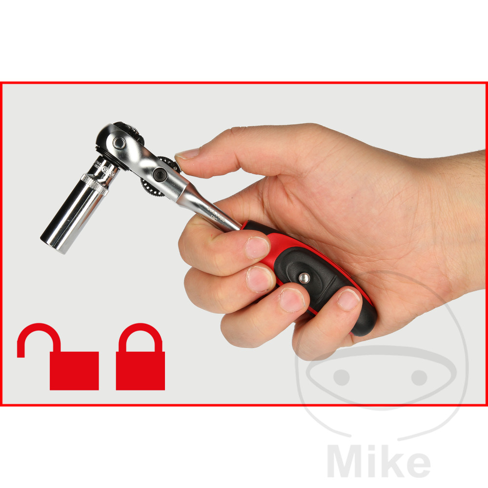 KS Tools přepínací ráčna 3/8Z Mini T-rukojeť výkyvná hlava