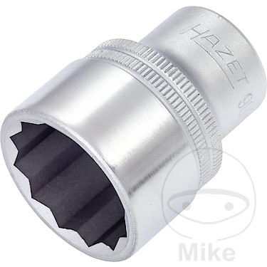 Hazet Socket 12PT 1/2 1 inch Length 44 MM