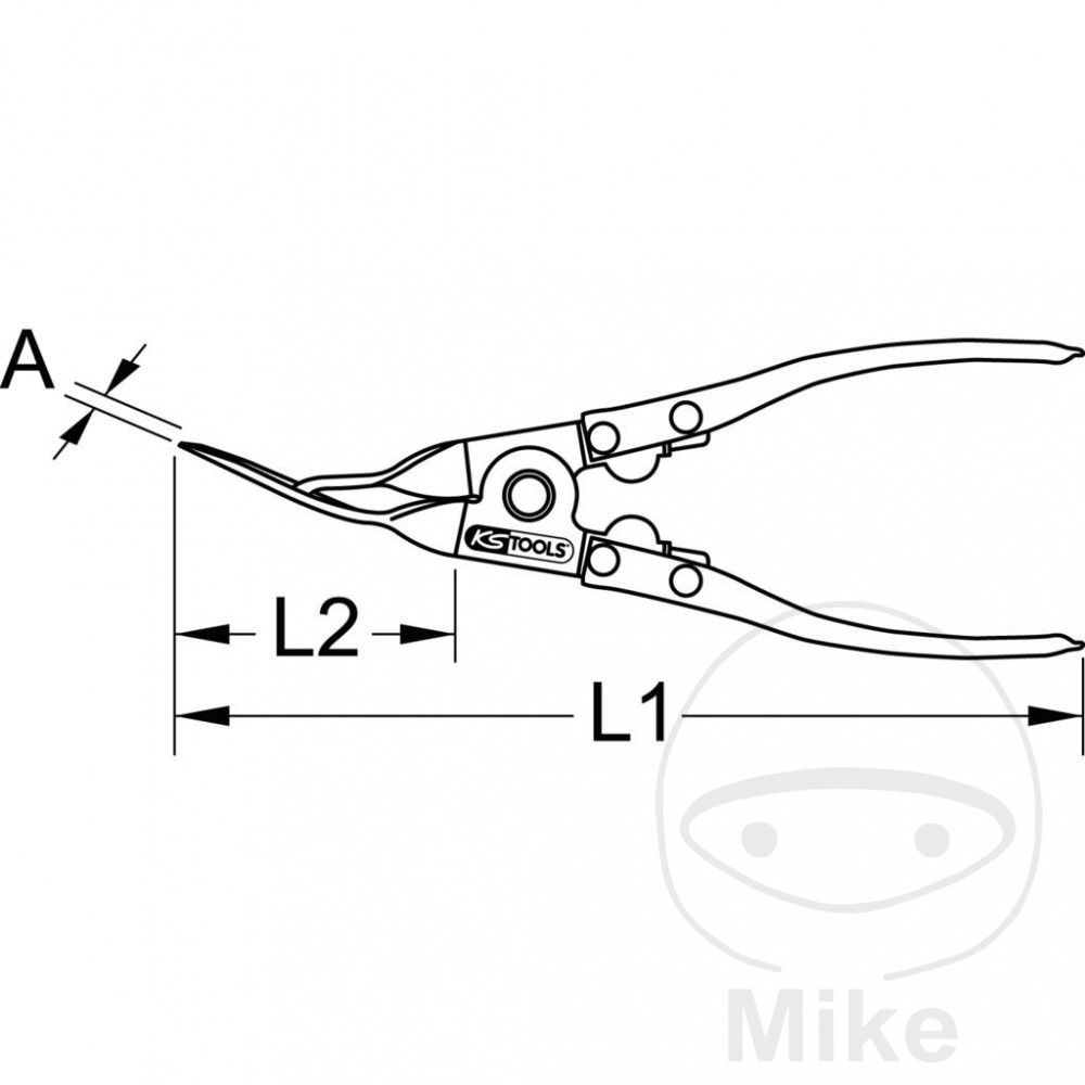 KS Tools tÜRVERKLEIDUNGS-uvolňovací kleště 240MM