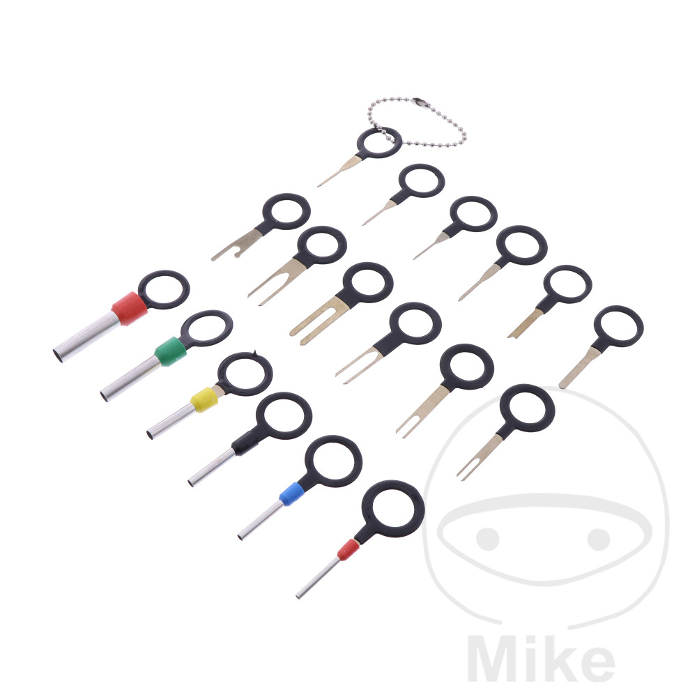 JMP unlocking tool set 18-piece on ring with chain
