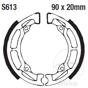 EBC brzdové BACK s Pružina EBC KAWASAKI KDX 50 03-06, SUZUKI JR 50 78-07, LT 50 89-03