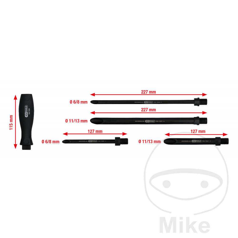 KS Tools pomůcka pro vedení kabelů sada 5-dílná