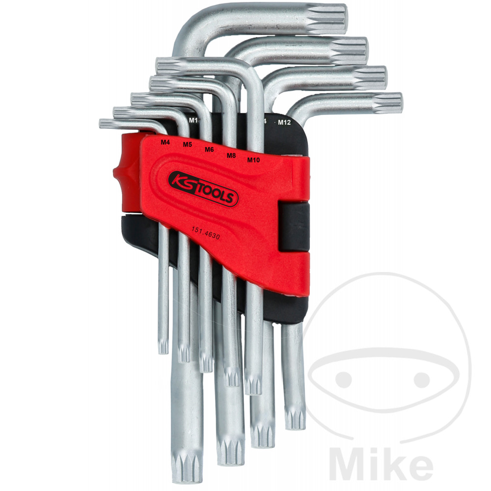 KS Tools zástrčný klíč DR sada XZN XZN 9-dílná M4-M18