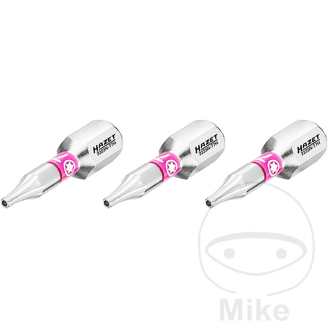 Hazet BIT TORX T7H 1/4Z 3 - dílná 25 mm 1/4Z=6.3 mm