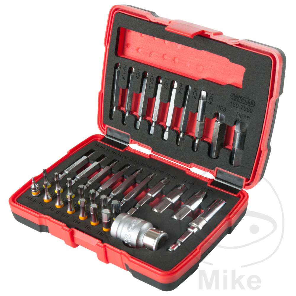 KS Tools vyšroubovávač šroubů sada 34 dílná
