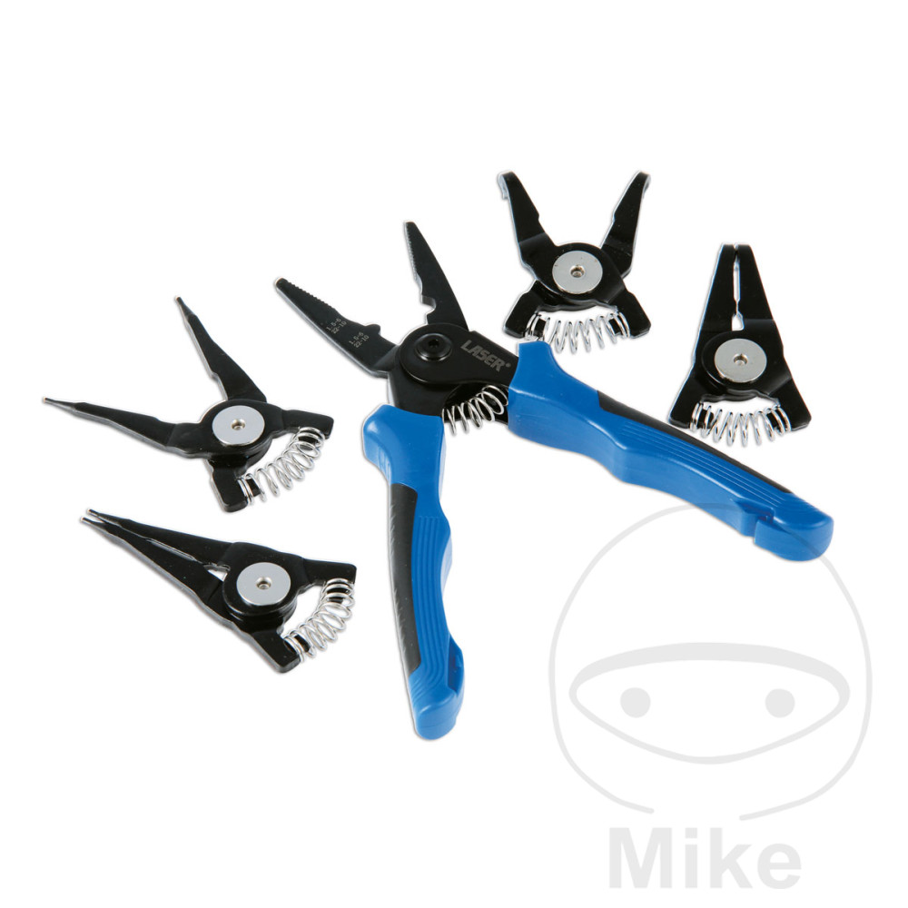 Laser Tools sada kleští pojistné kroužky 5IN1 včetně CRIMP vložka