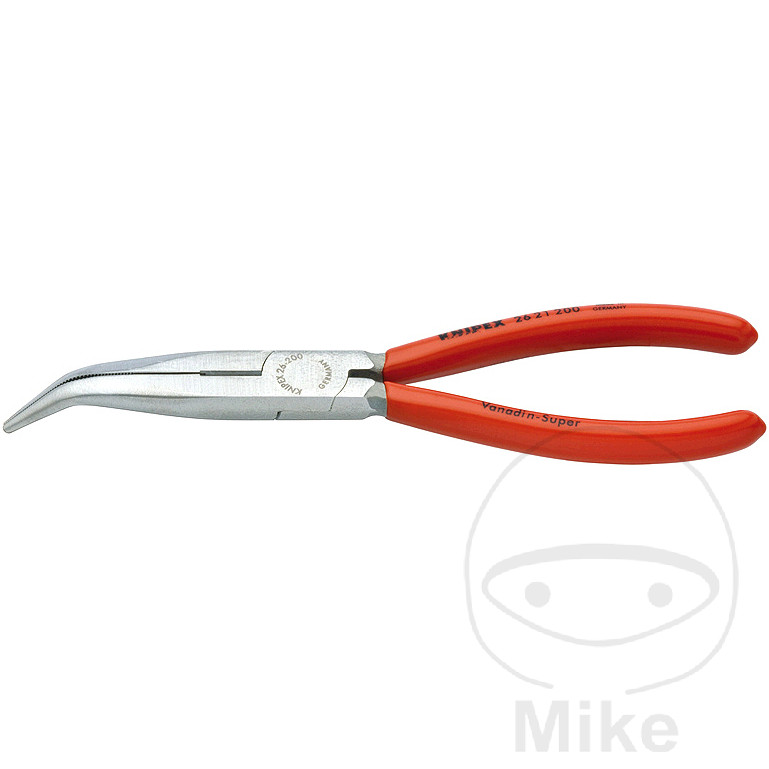 Knipex půlkulaté kleště zahnutý 200 leštěný rukojeť potažený