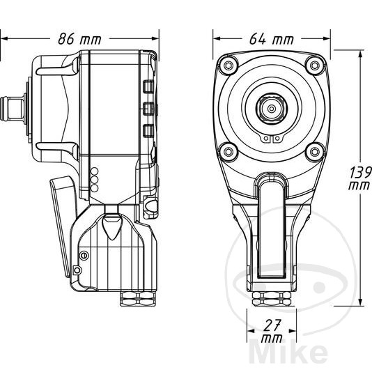 Hazet rázový utahovák 1/2MINI 9012PTT