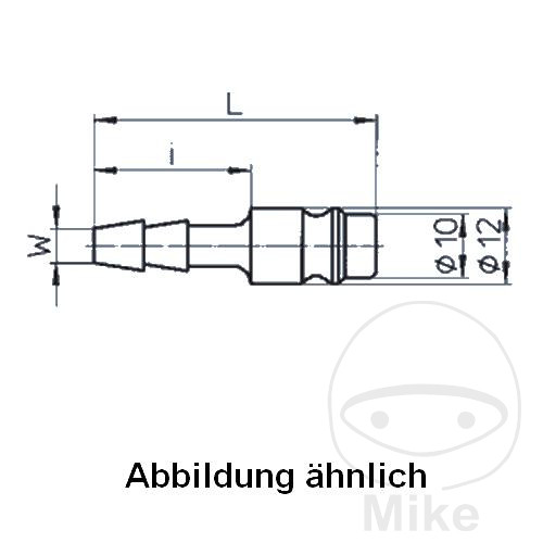 EWO zásuvná koncovka Stahl LW 9 mm