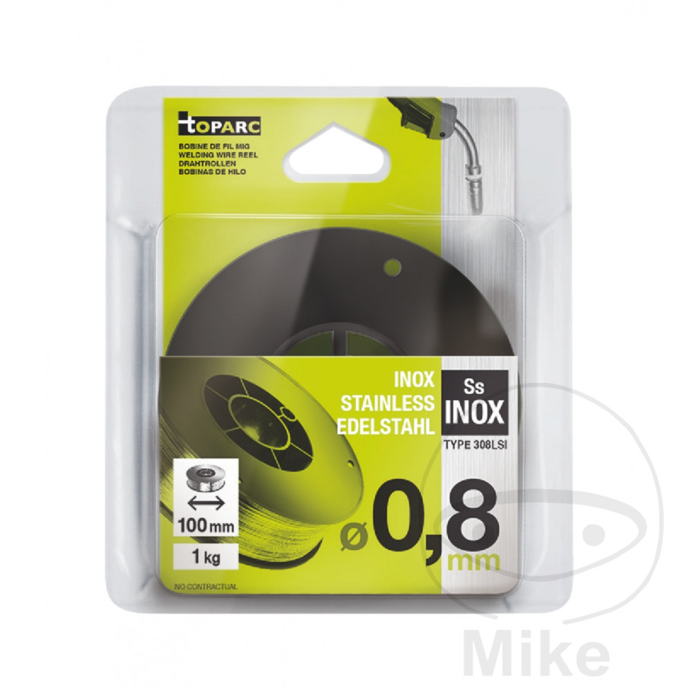 GYS solid wire spool 100 mm stainless steel 0.8 mm 1 kg