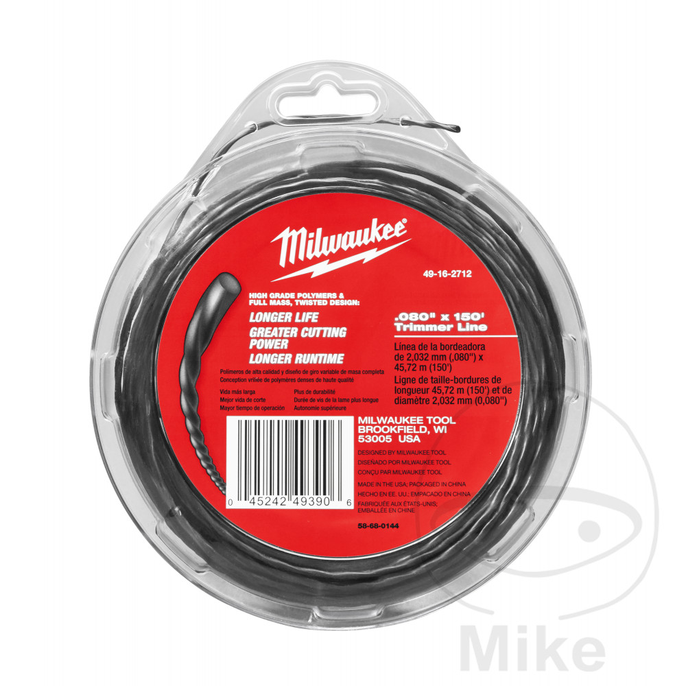 Milwaukee žací struna 2MM X 45M