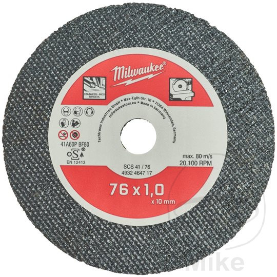 Milwaukee řezný kotouč 76X1X10 Metall SET=5ST Milwaukee